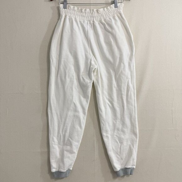 Vtg 80s Ton Sur Ton Sweat Pants Women Size Small/Medium Off-White *yellow stain - Picture 2 of 11